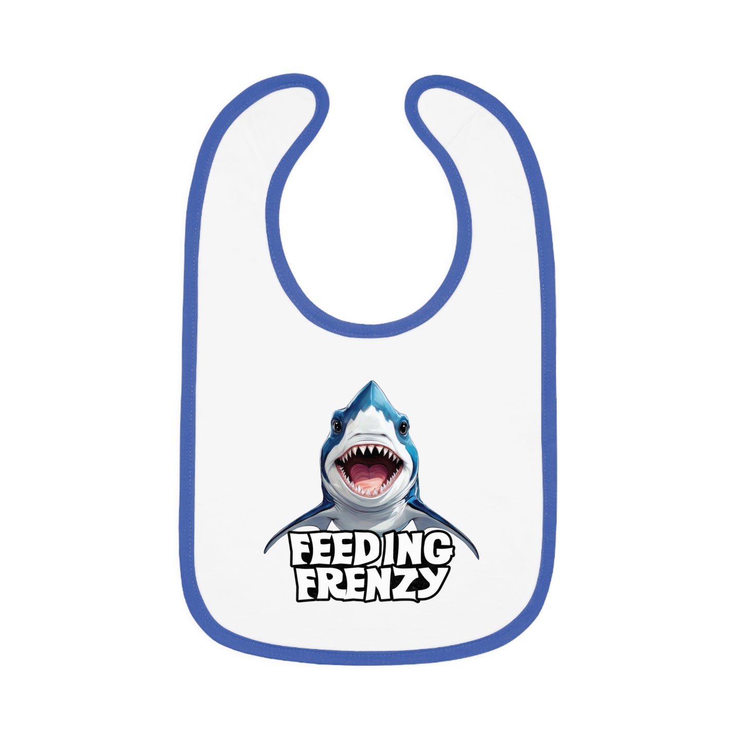 Feeding Frenzy Baby Bib | With Cute Baby Shark Art