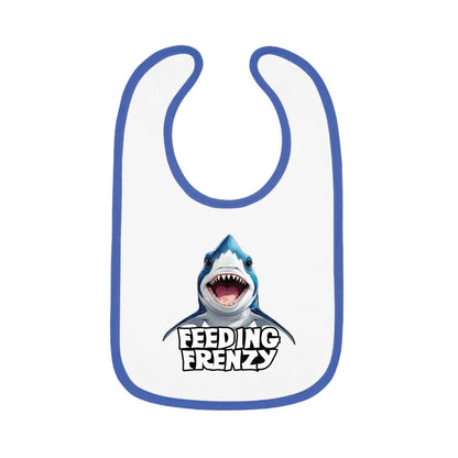 Feeding Frenzy Baby Bib | With Cute Baby Shark Art