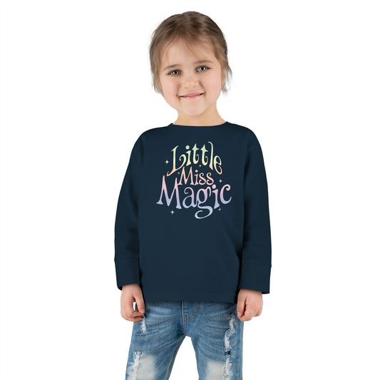 Toddler Long Sleeve Tee For Girls | Little Miss Magic Tee