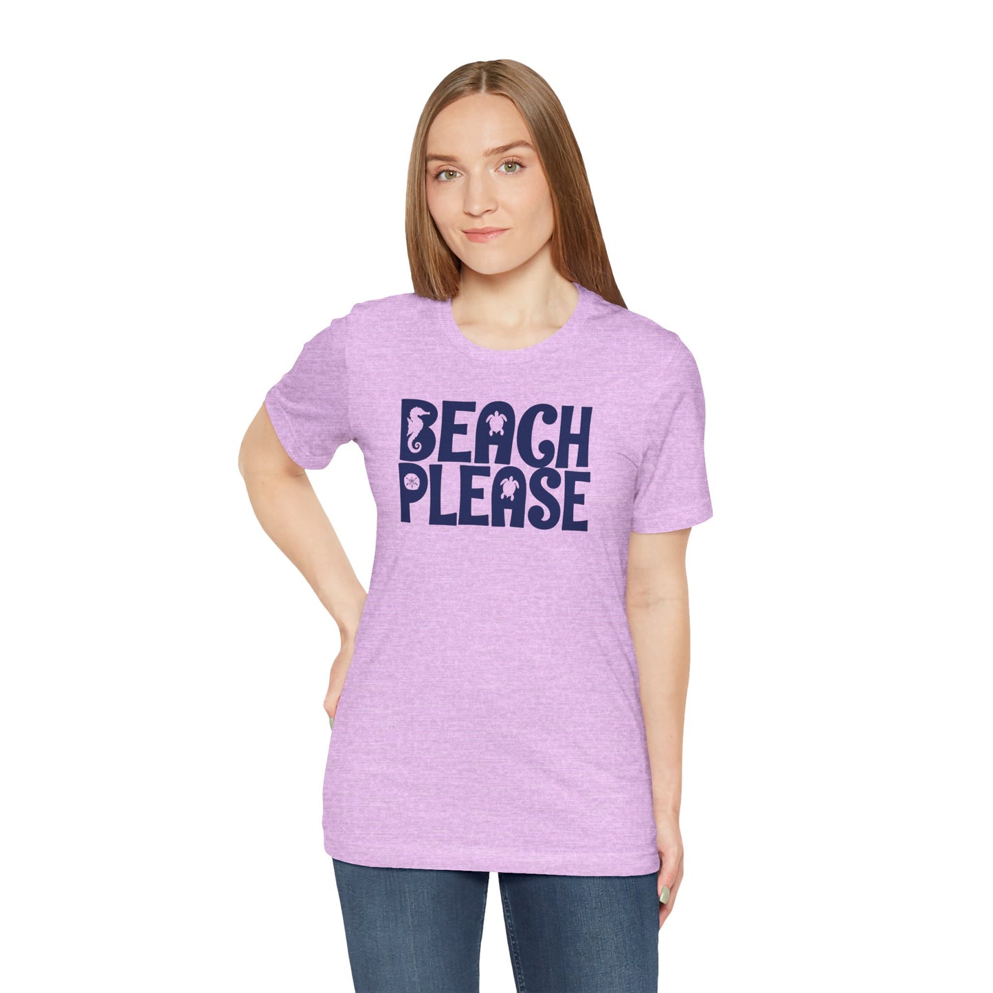 Beachy | Bella+Canvas | Beach Please | T-Shirt