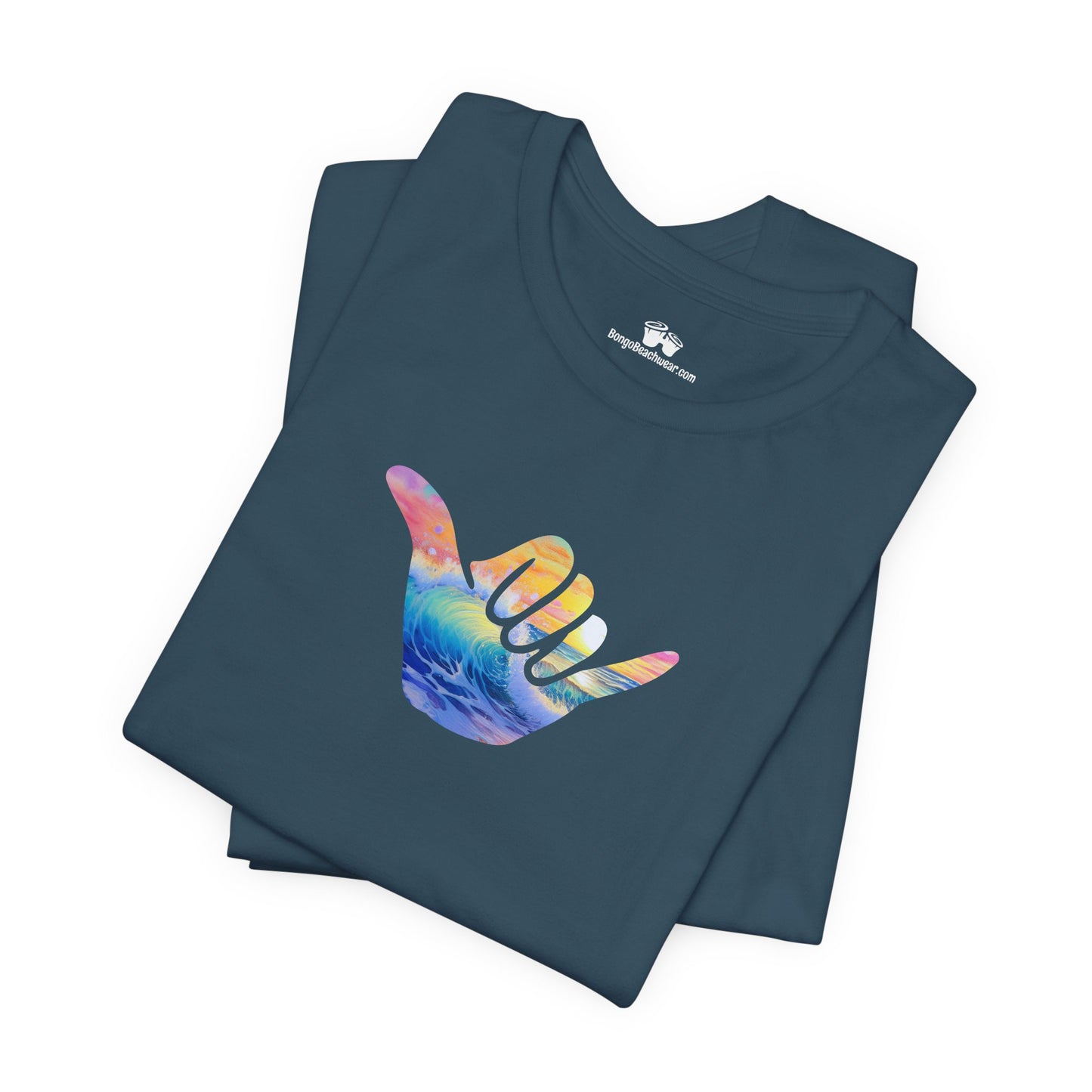 Beachy | Bella+Canvas | Shaka Wave | T-Shirt