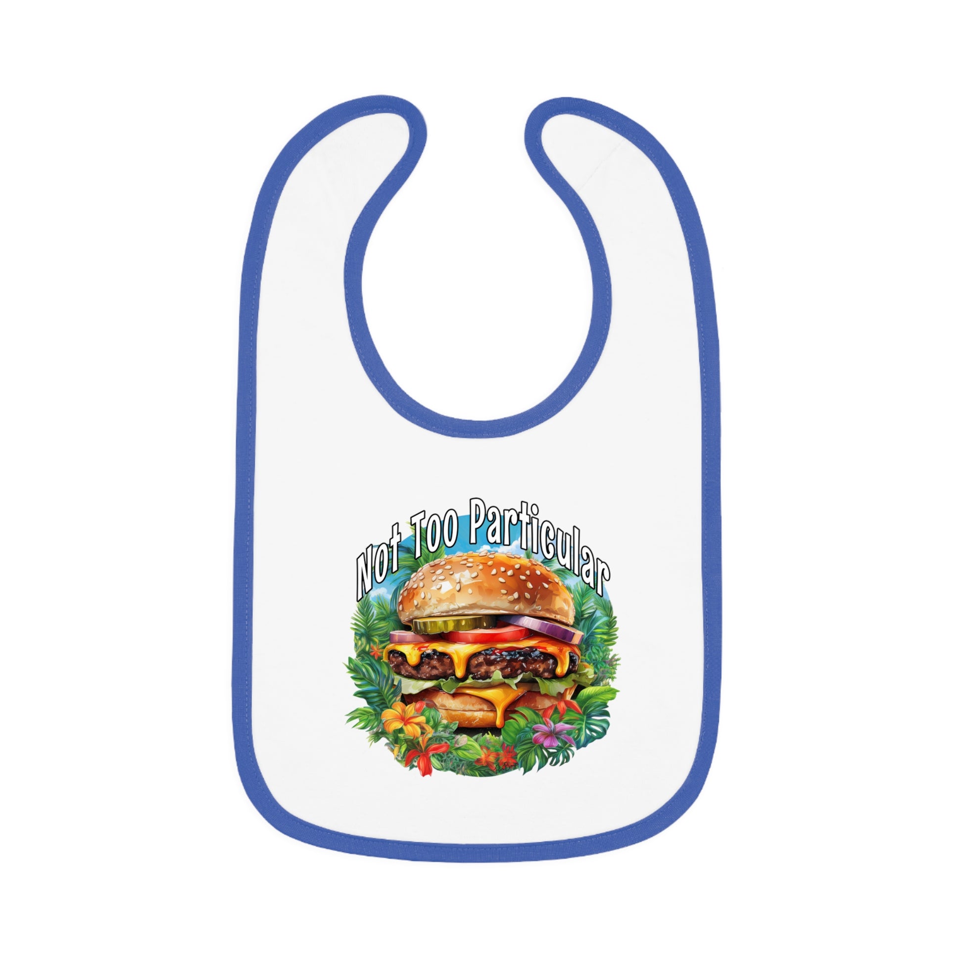 Baby Bib - Cheeseburger in Paradise Design