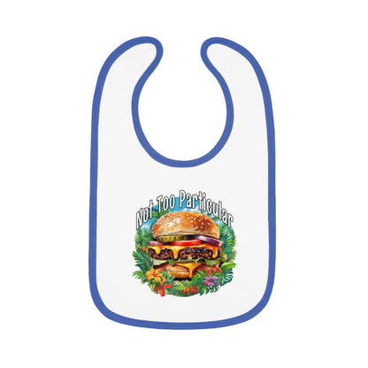 Baby Bib - Cheeseburger in Paradise Design