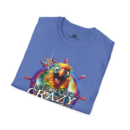 Crazy ParrotHead  | Unisex Softstyle T-Shirts In Tropical Colors