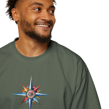 T-Shirts Men's Oversized Tee | Latitude Adjustment Design