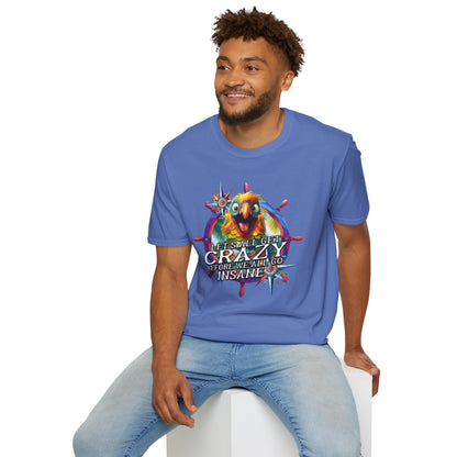 Crazy ParrotHead  | Unisex Softstyle T-Shirts In Tropical Colors