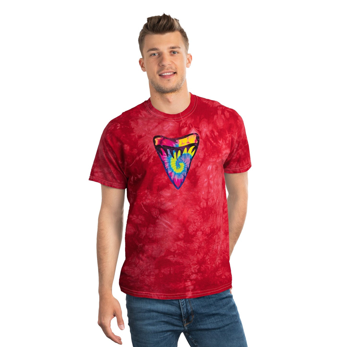 Bohemian Tee | Tie-Dye Shark Tooth