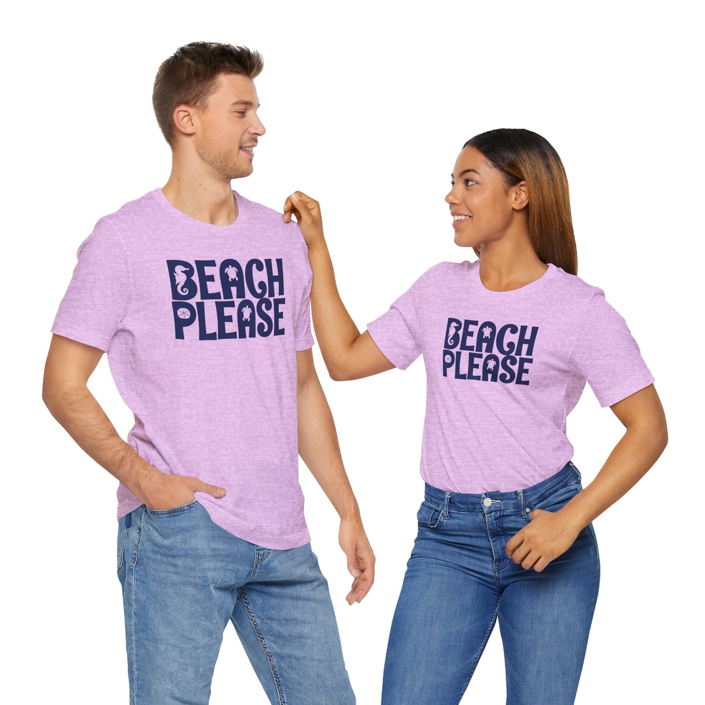 Beachy | Bella+Canvas | Beach Please | T-Shirt