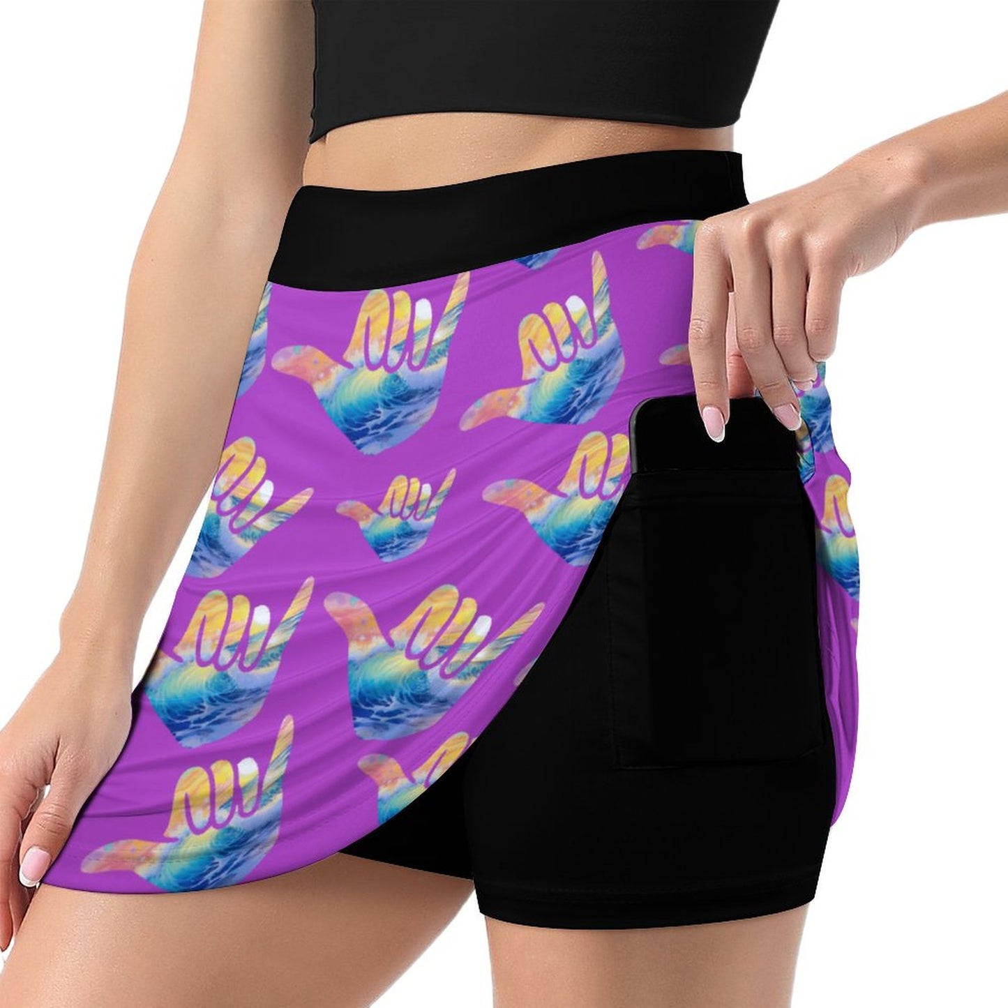 Shaka Skort with Hidden Pocket