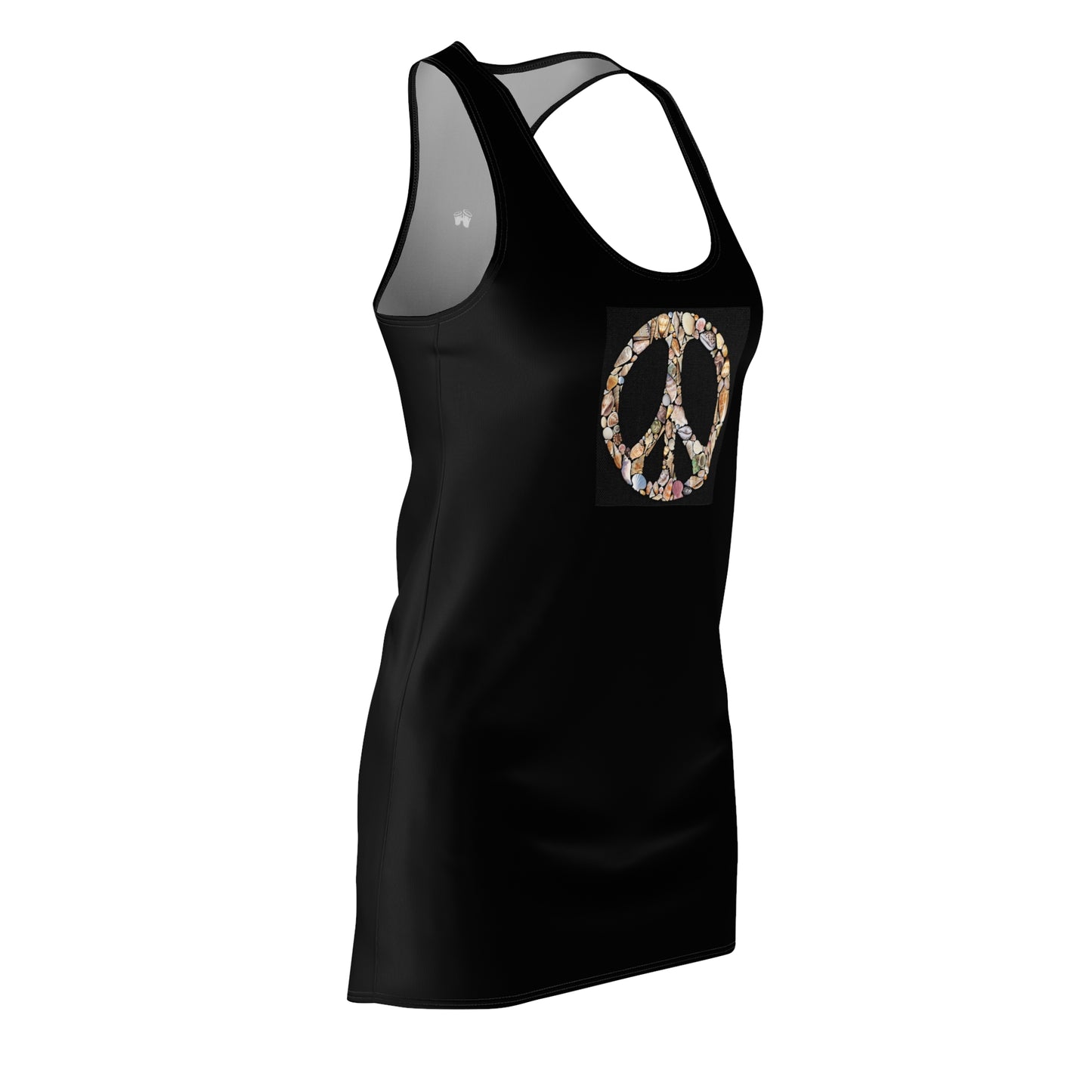 Shelling Beach Peace Sign | Racerback Tank-Top Dress