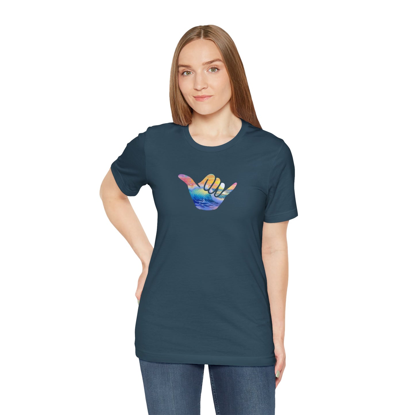 Beachy | Bella+Canvas | Shaka Wave | T-Shirt