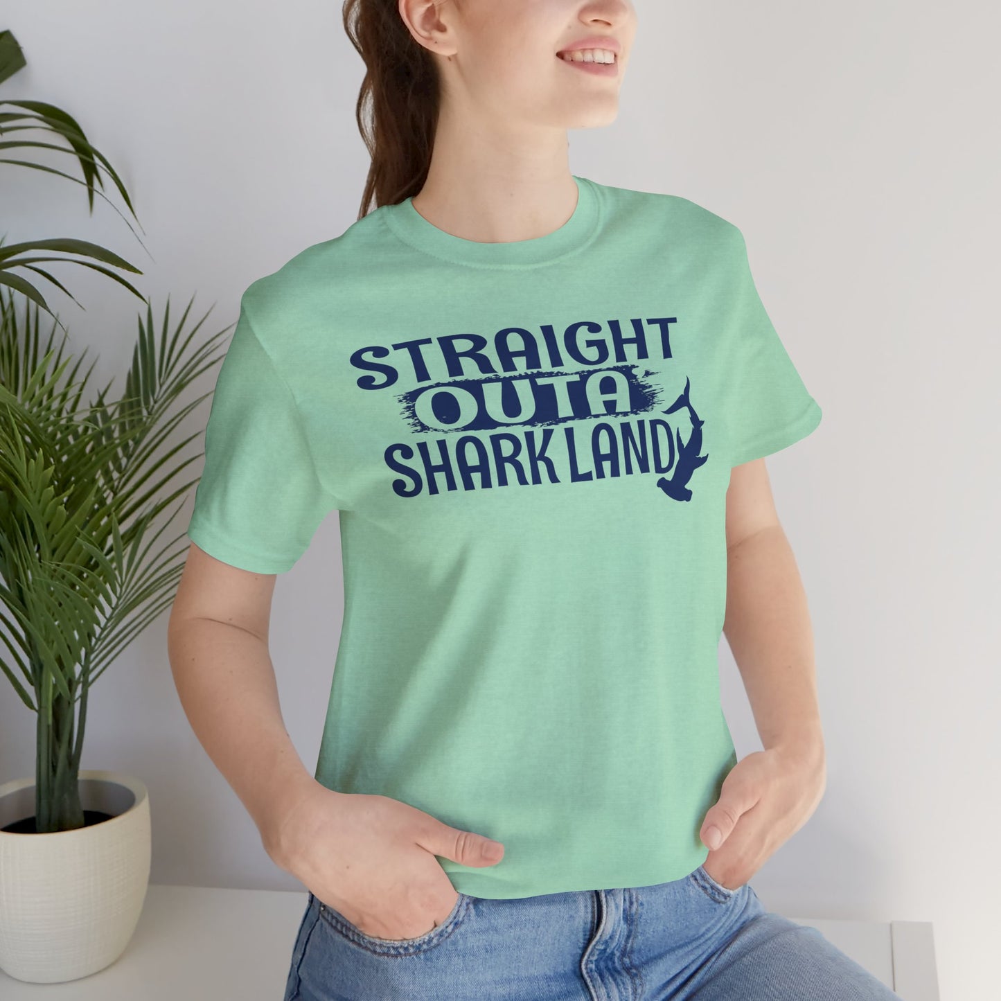 Beachy | Bella+Canvas | Straight Outa' Shark Land | T-Shirt