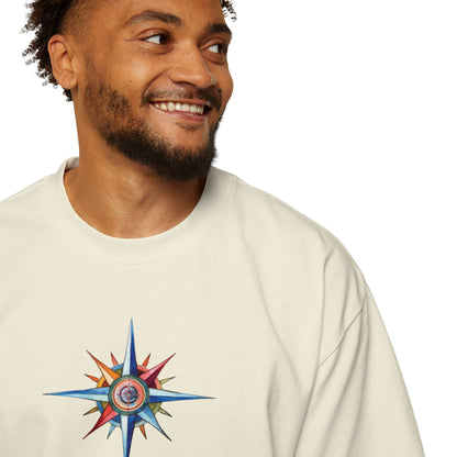 T-Shirts Men's Oversized Tee | Latitude Adjustment Design