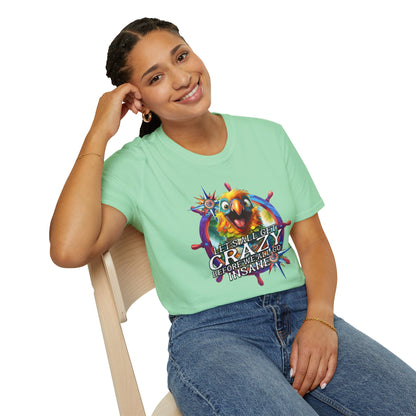 Crazy ParrotHead  | Unisex Softstyle T-Shirts In Tropical Colors