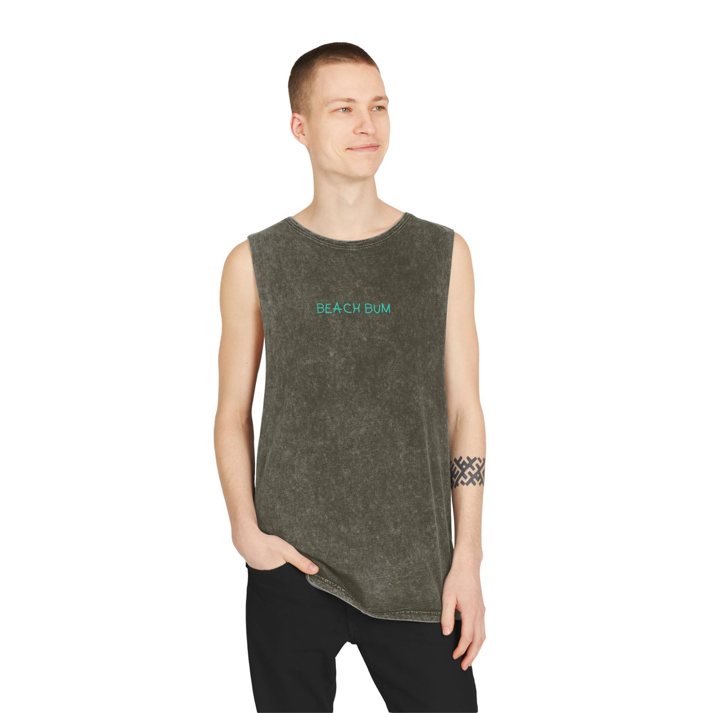 T-Shirts Stonewash Tank Top - Beach Bum Summer Vibes