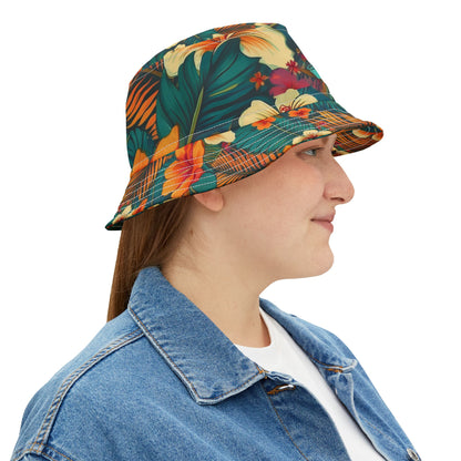 Hawaiian Print Bucket Hat