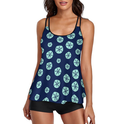 Tankini Two Piece Swimsuits | Sand Dollar Pattern