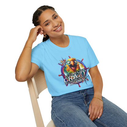 Crazy ParrotHead  | Unisex Softstyle T-Shirts In Tropical Colors