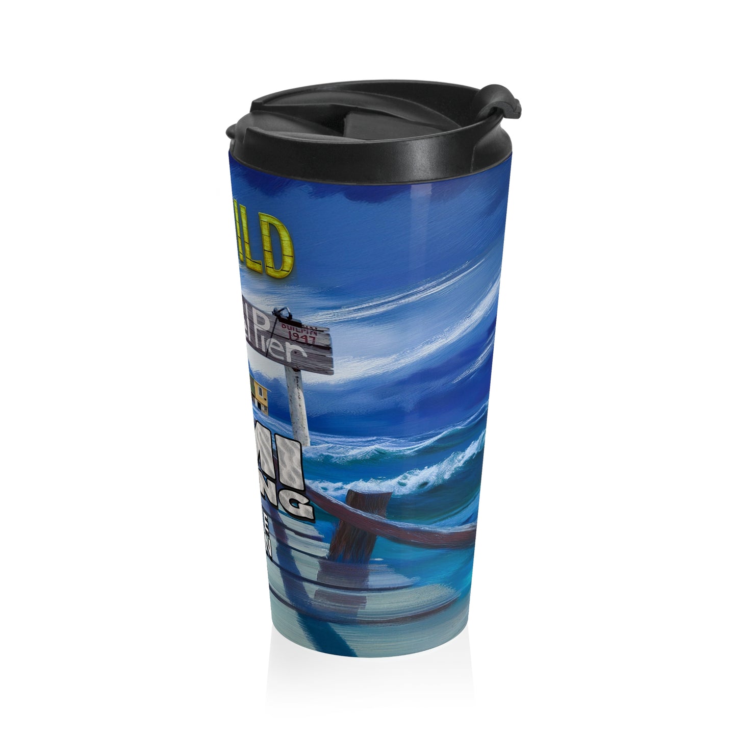 Fundraiser Travel Mug | Tumbler | Rod & Reel Pier