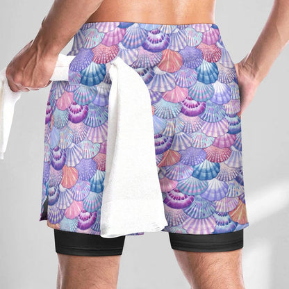 Men Beach Shorts with 4 Pockets