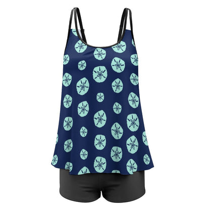 Tankini Two Piece Swimsuits | Sand Dollar Pattern