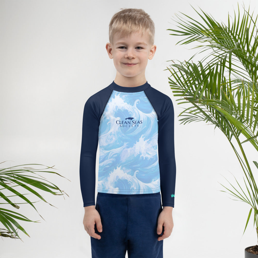 Rash Guards Kids UPF 50+ Rash Guard | Clean Sea Society