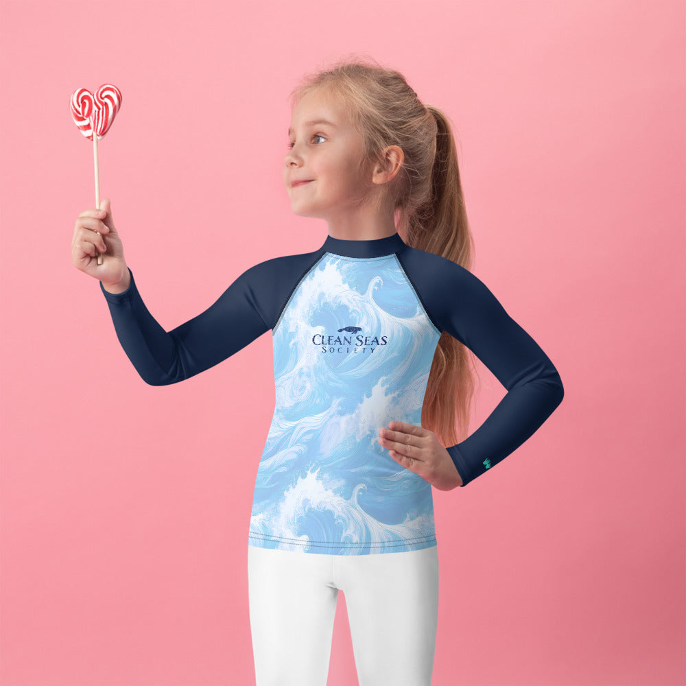 Rash Guards Kids UPF 50+ Rash Guard | Clean Sea Society