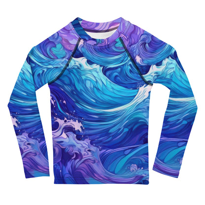 Rash Guards Kids UPF 50+ Rash Guard | Painted Waves