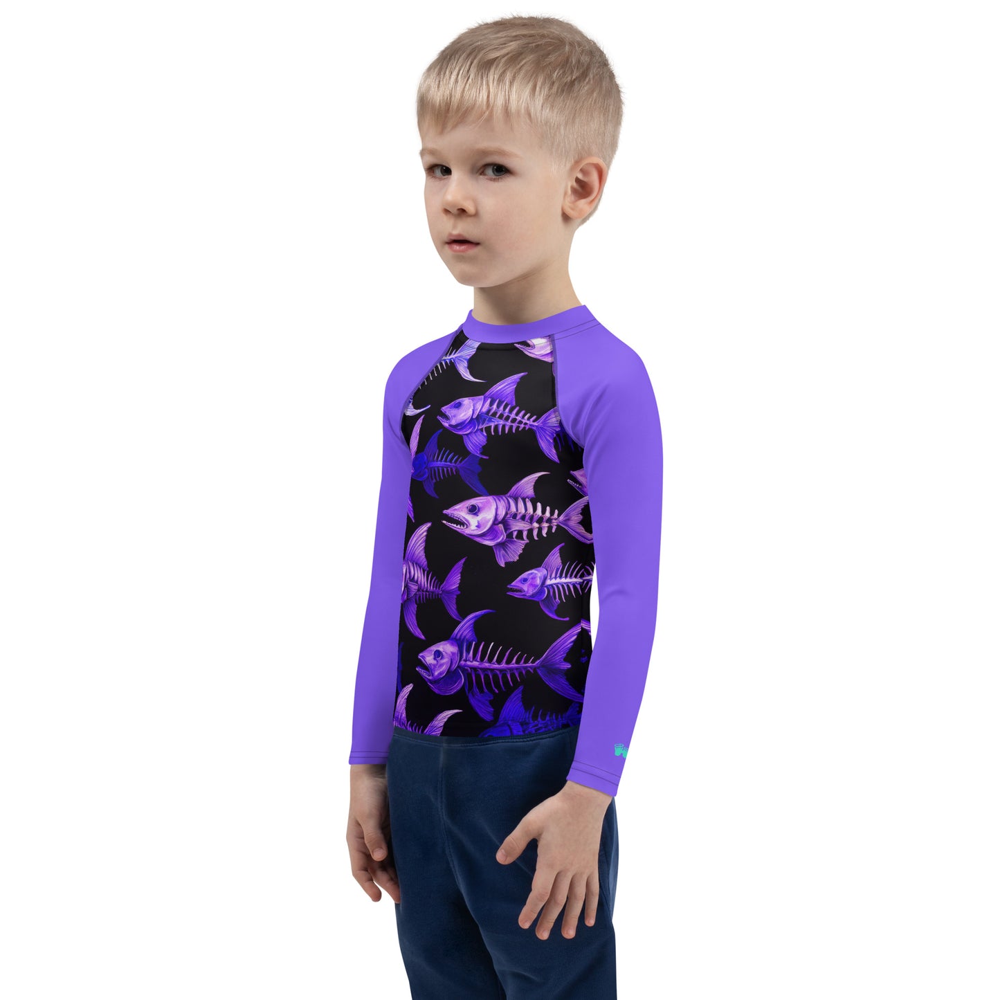 Rash Guards Kids UPF 50+ Rash Guard | Skull Fish