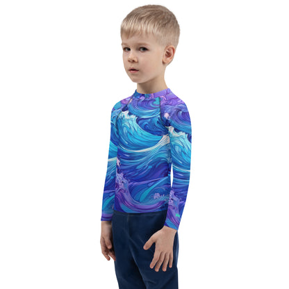 Rash Guards Kids UPF 50+ Rash Guard | Painted Waves