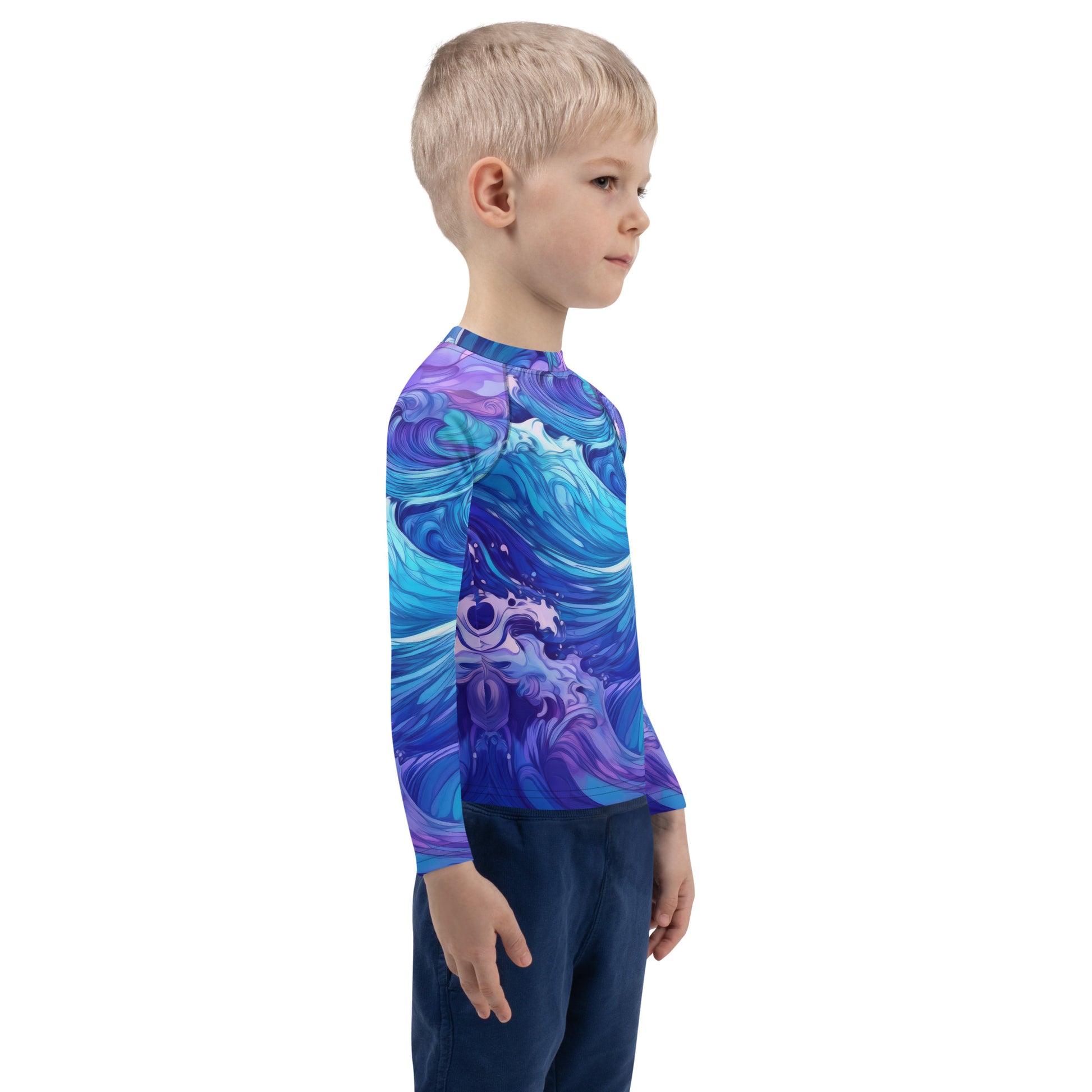 Rash Guards Kids UPF 50+ Rash Guard | Painted Waves