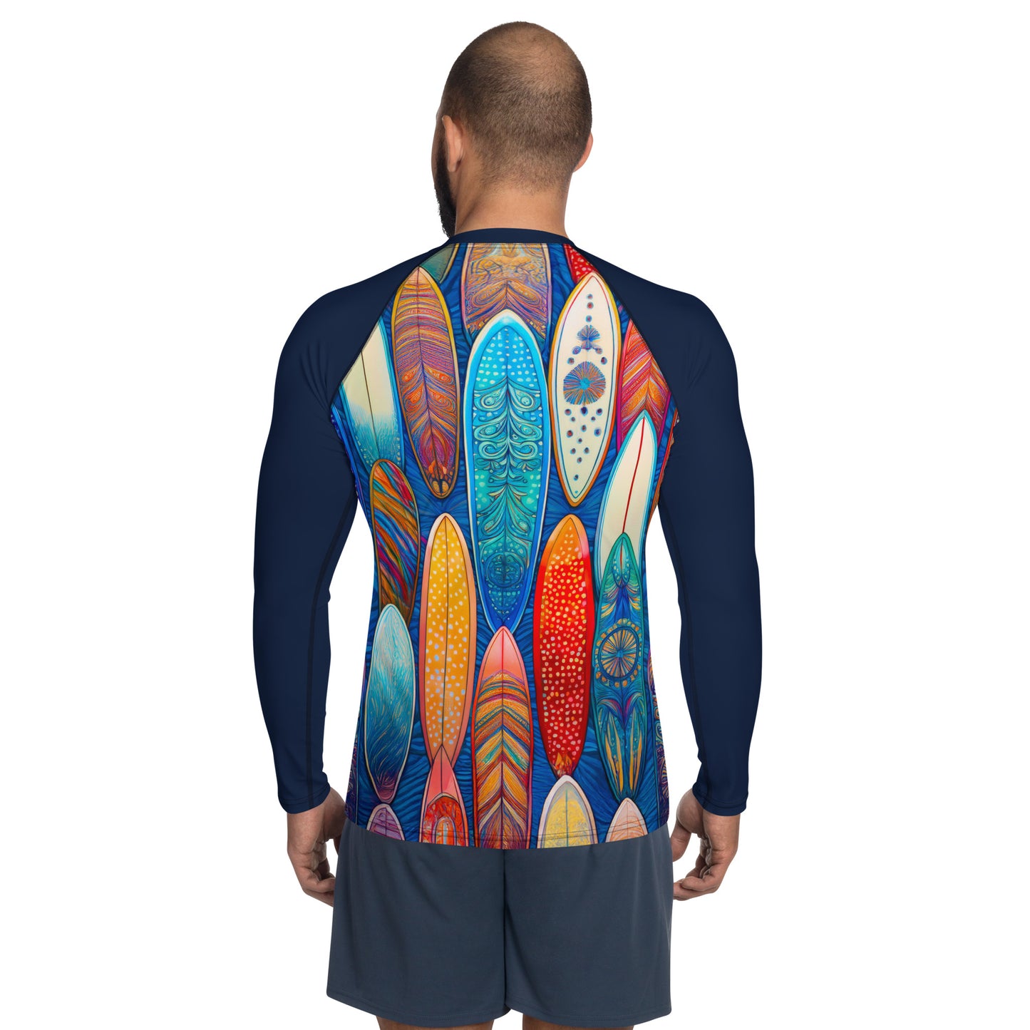 Rash Guards & Swim Shirts Men's Rash Guard | Surfboard Quiver | UPF 50+