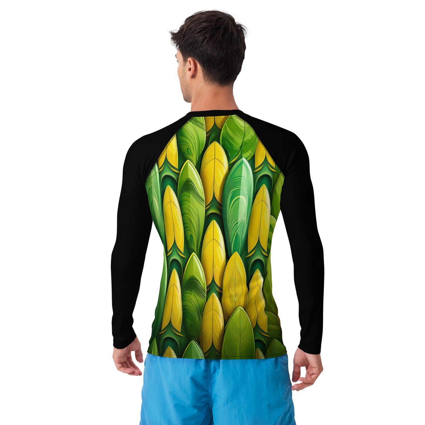 Rash Guards & Swim Shirts Men's Rash Guard | Surfboard Pattern | UPF 50+