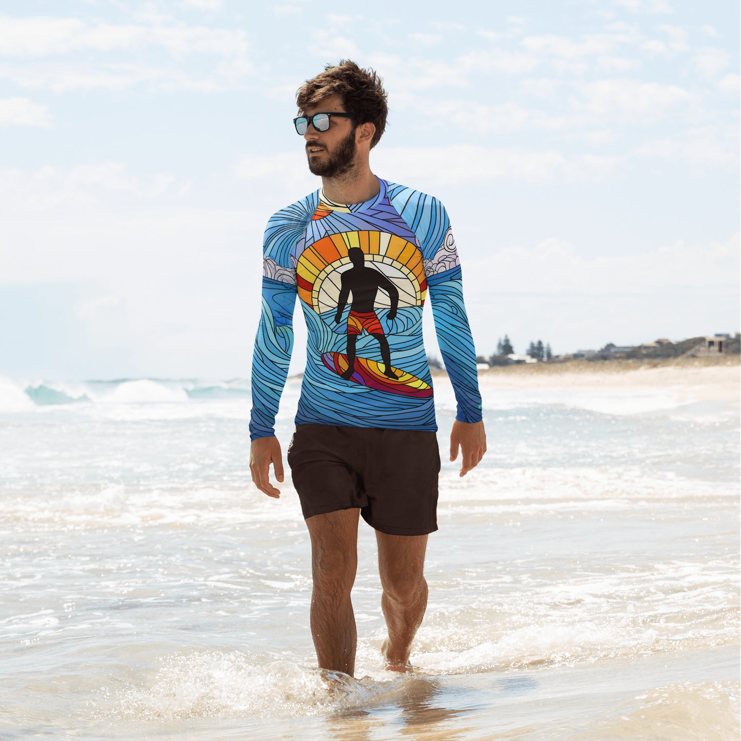 Men's UPF 50+ Rash Guard | Surfer