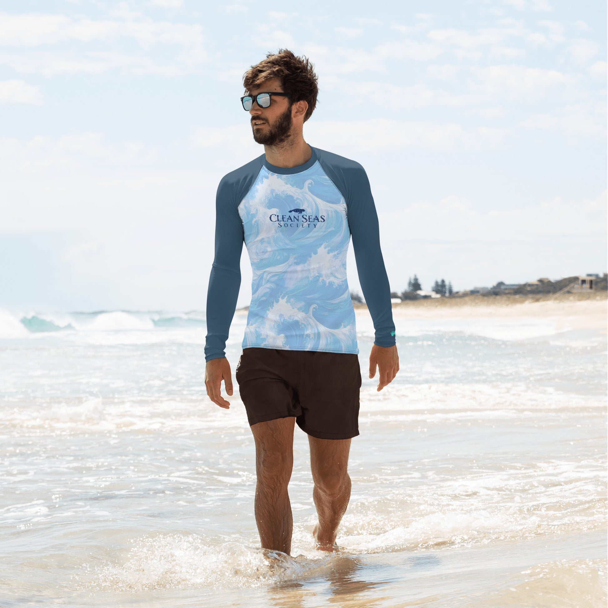 Men's Rash Guard | Clean Seas Society | UPF 50+