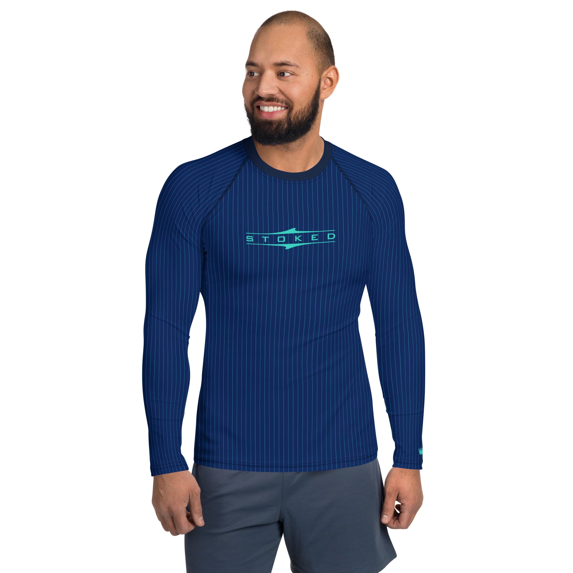 Men's Rash Guard | Pinstripes | UPF 50+