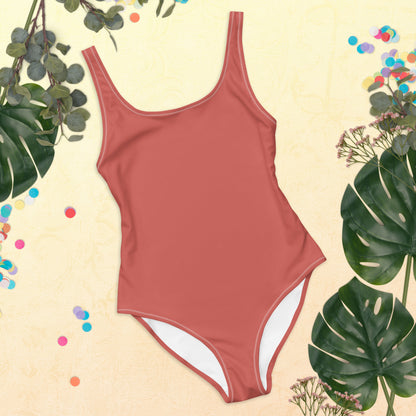 Classic Maillot | Coral | One-Piece Swimsuit