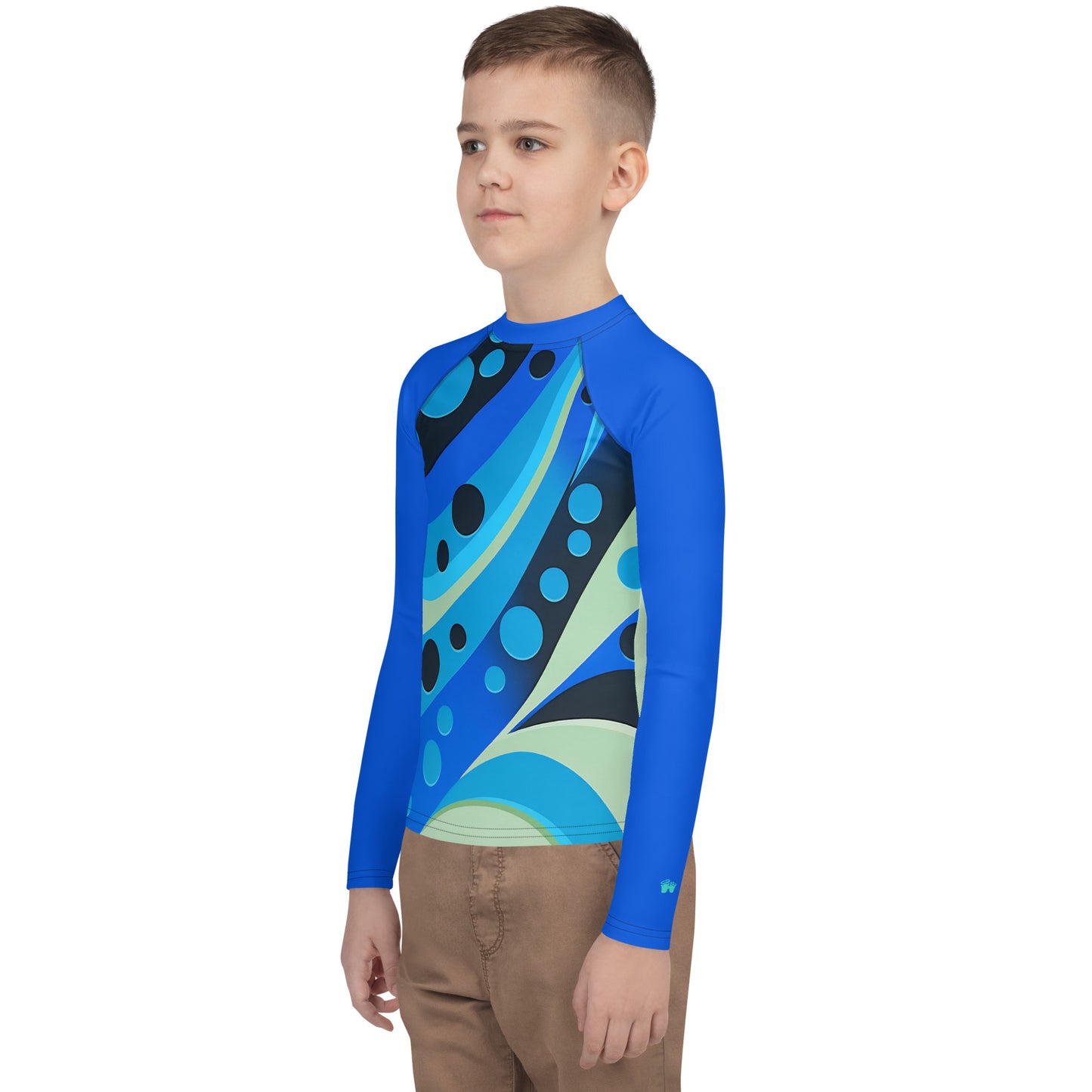 Rash Guards & Swim Shirts Teen/Youth UPF 50+ Rash Guard | Ocean Abstract