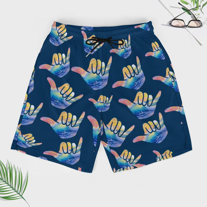 Men's Hawaiian shorts with 4 Pockets