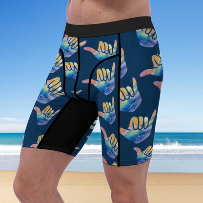 Men's Compression Shorts | Shaka Pattern