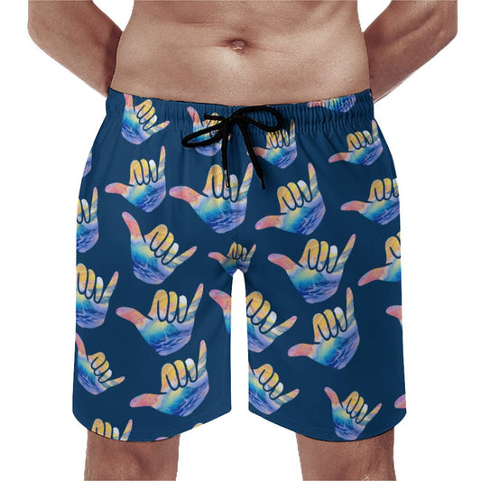 Boardshorts Men's Beach Shorts with Pockets | Shaka Pattern