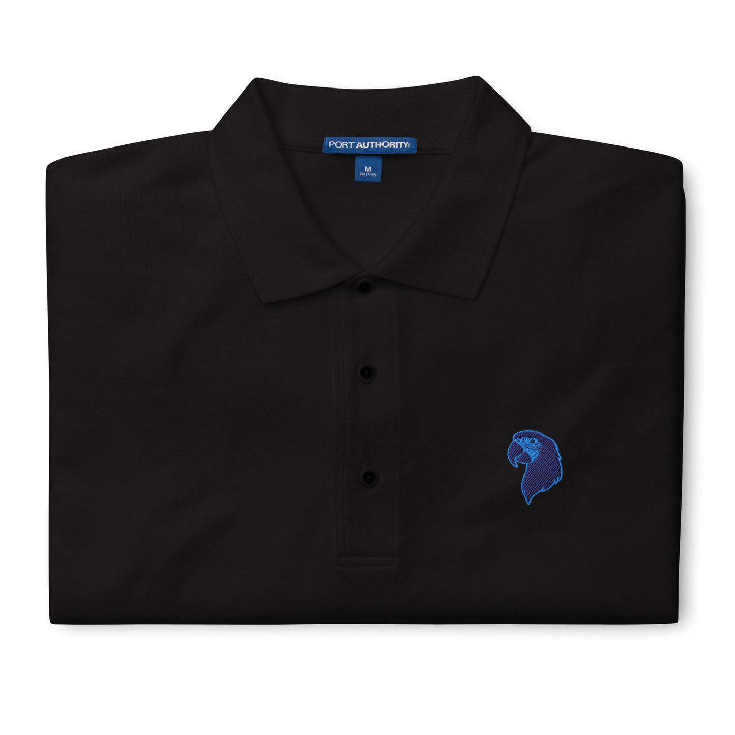 Men's Premium Polo | Embroidered Parrot Head