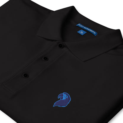 Men's Premium Polo | Embroidered Parrot Head