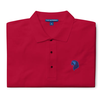 Men's Premium Polo | Embroidered Parrot Head