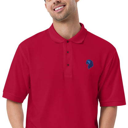 Men's Premium Polo | Embroidered Parrot Head