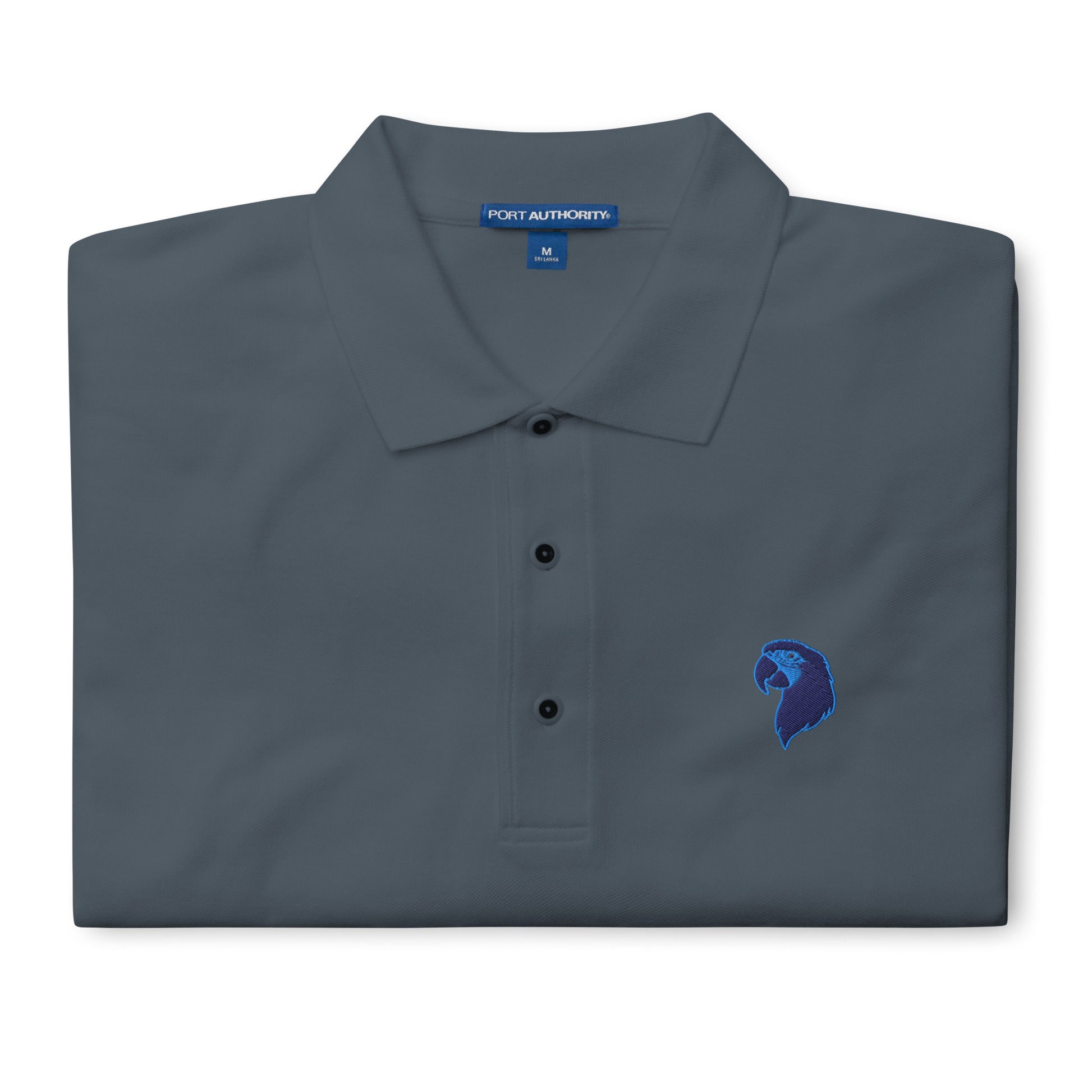 Men's Premium Polo | Embroidered Parrot Head