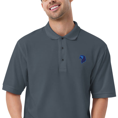 Men's Premium Polo | Embroidered Parrot Head