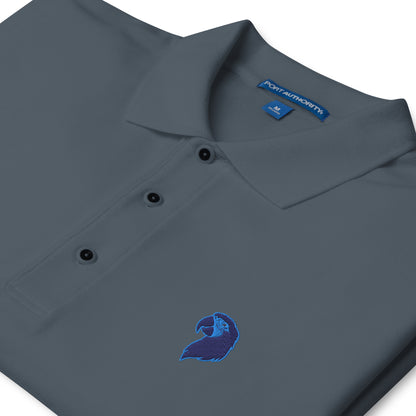 Men's Premium Polo | Embroidered Parrot Head